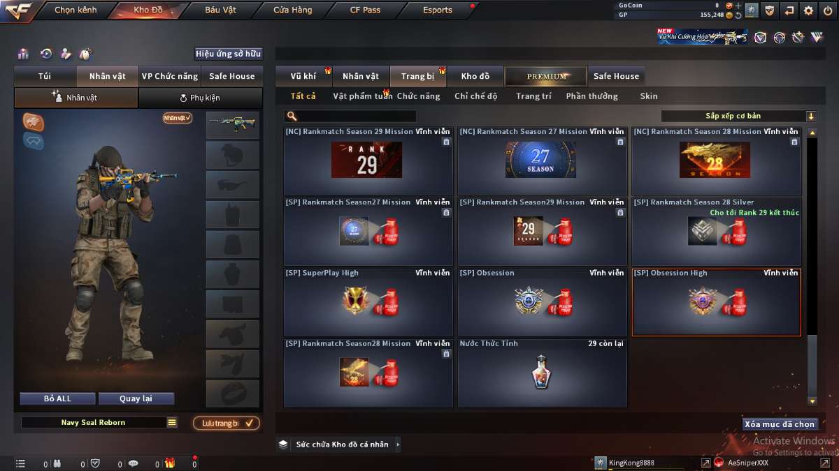 shop acc cf uy tin gia re